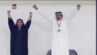 شاهد .. فرحة أمير قطر بتأهل المغرب التاريخي لربع نهائي المونديال