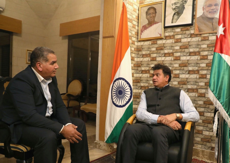 السفير الهندي التجارة الثنائية مع الأردن تنمو بنسبة 60