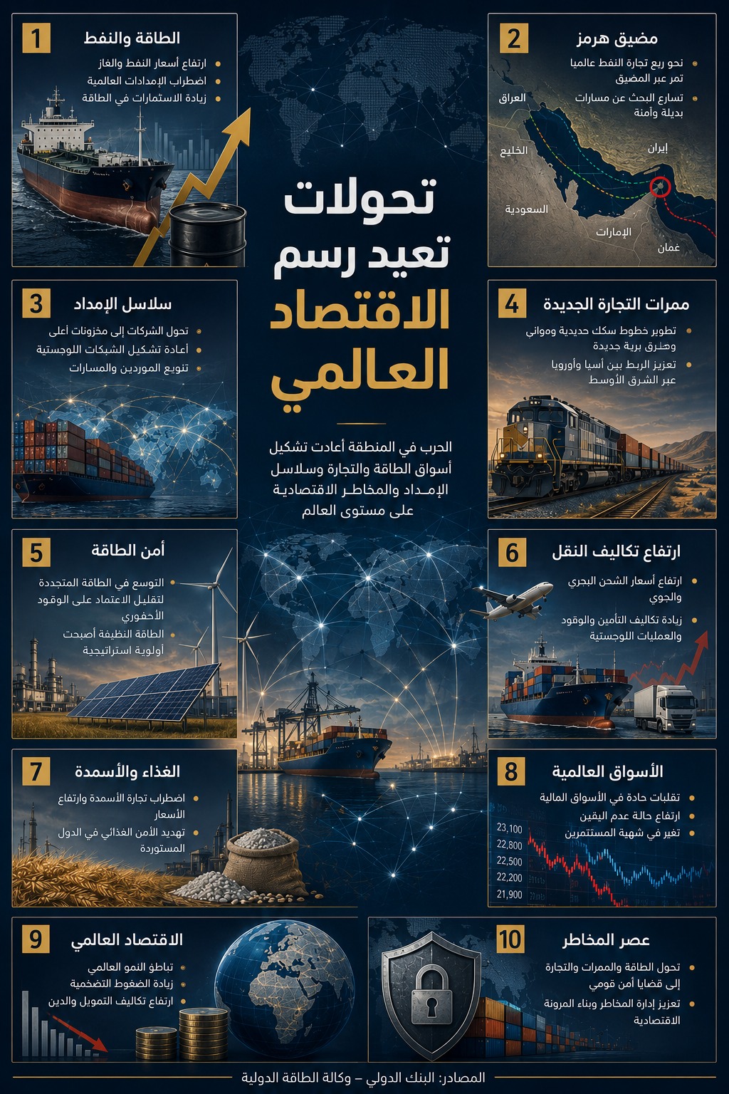 الحرب تعيد تشكيل الاقتصاد العالمي